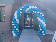 10 Ft 3 color balloon arch