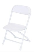 Child White Folding Chair