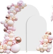 Double backdrop with balloons