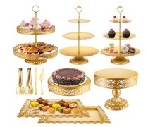 Gold Dessert Table Display Set