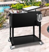 80qt Rolling Ice Chest/Cooler Cart