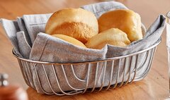 Oval Chrome Wire Bread/Pastry Basket