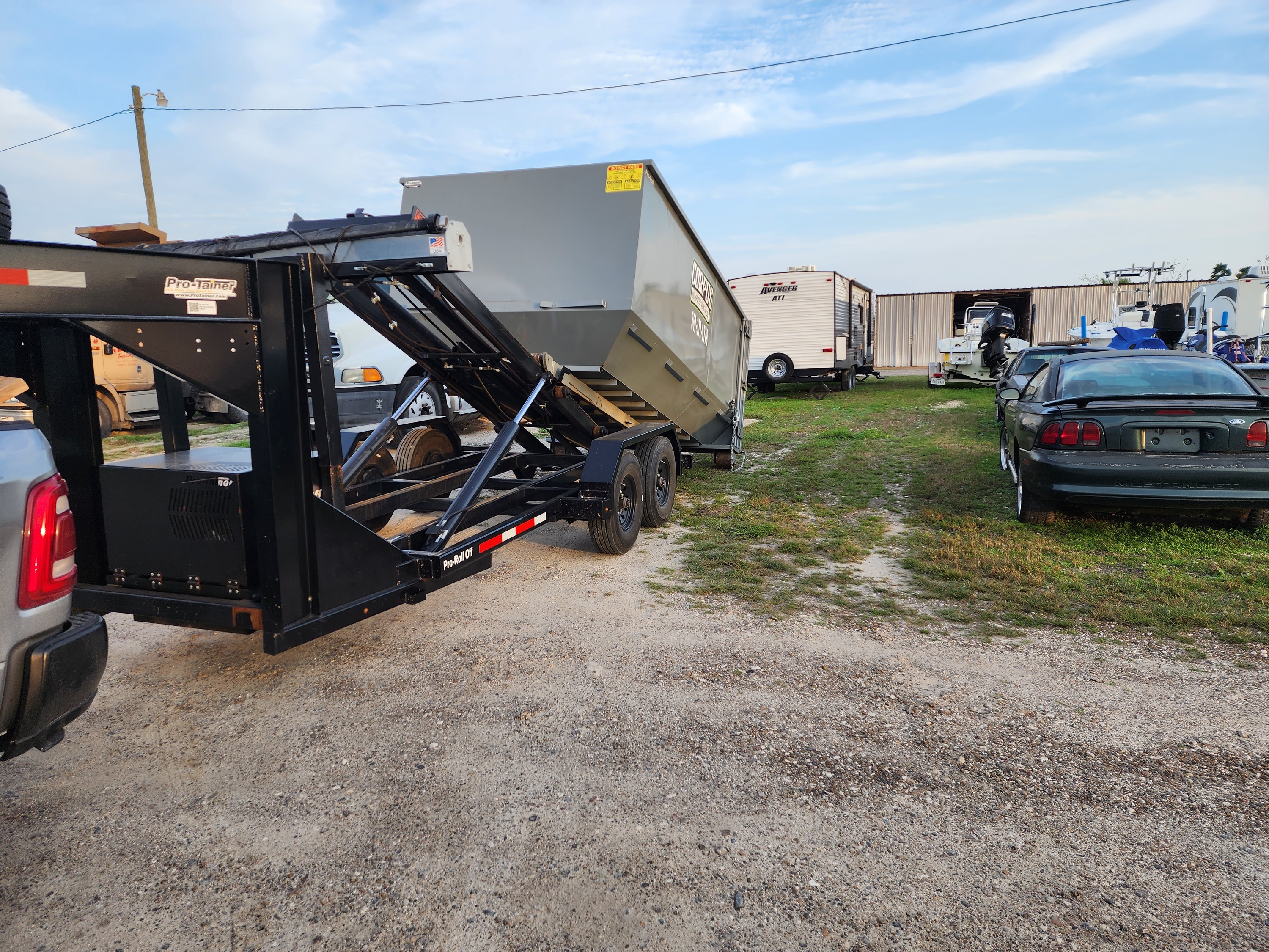 Driveway-Friendly Dumpster Rental Corpus Residents Use for Outdoor Projects and Yard Work Sinton TX
