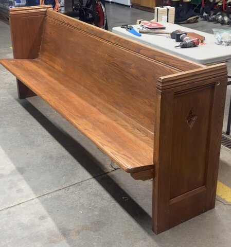 Solid Wood Church Pew