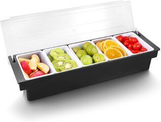 5 Compartment Fruit, Veggie & Condiment Caddy with Lid