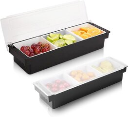 3 Compartment Fruit, Veggie & Condiment Caddy with Lid