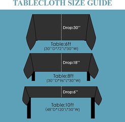 Black long table covers