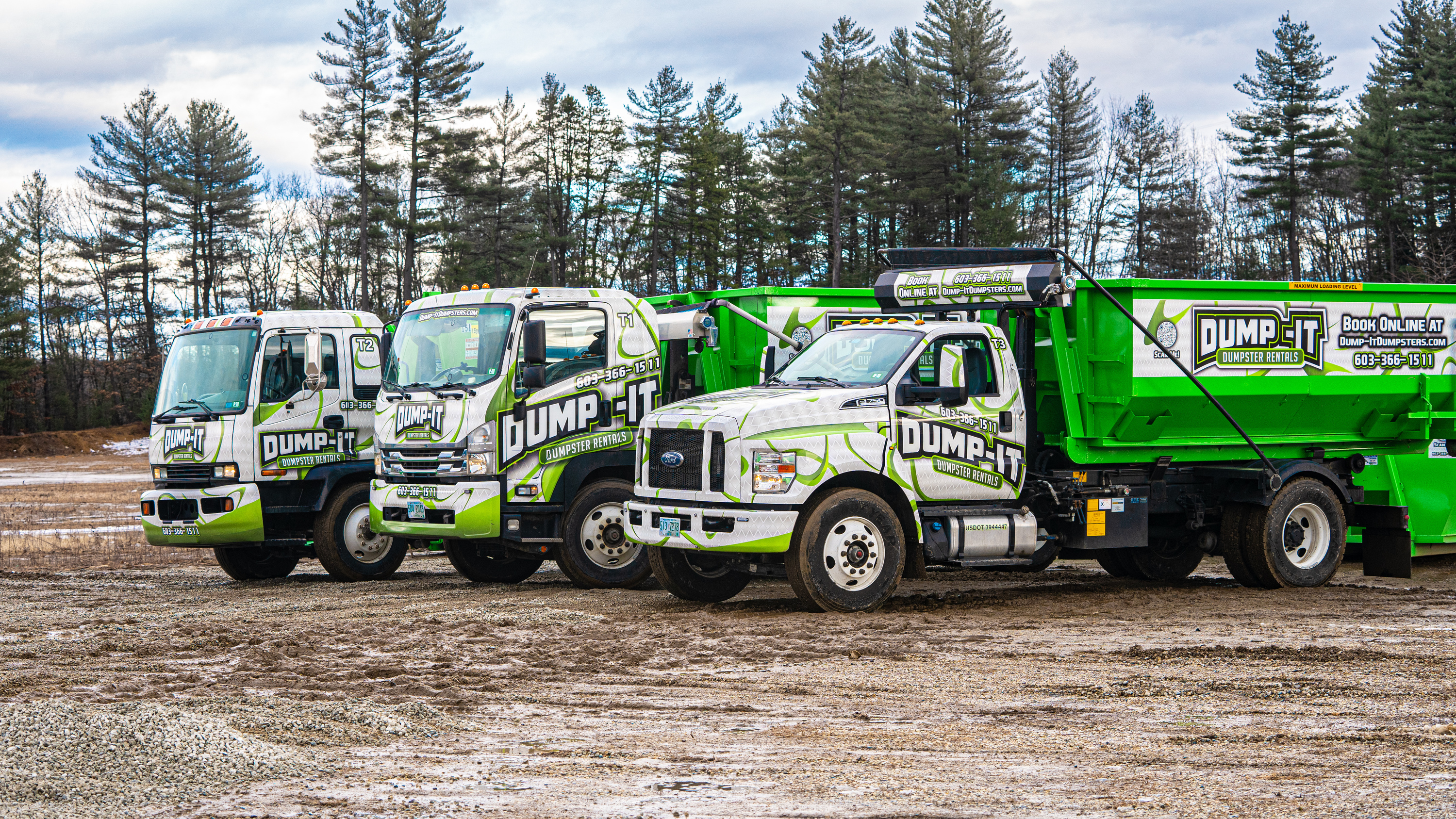 trucks from dump-it dumpster rentals