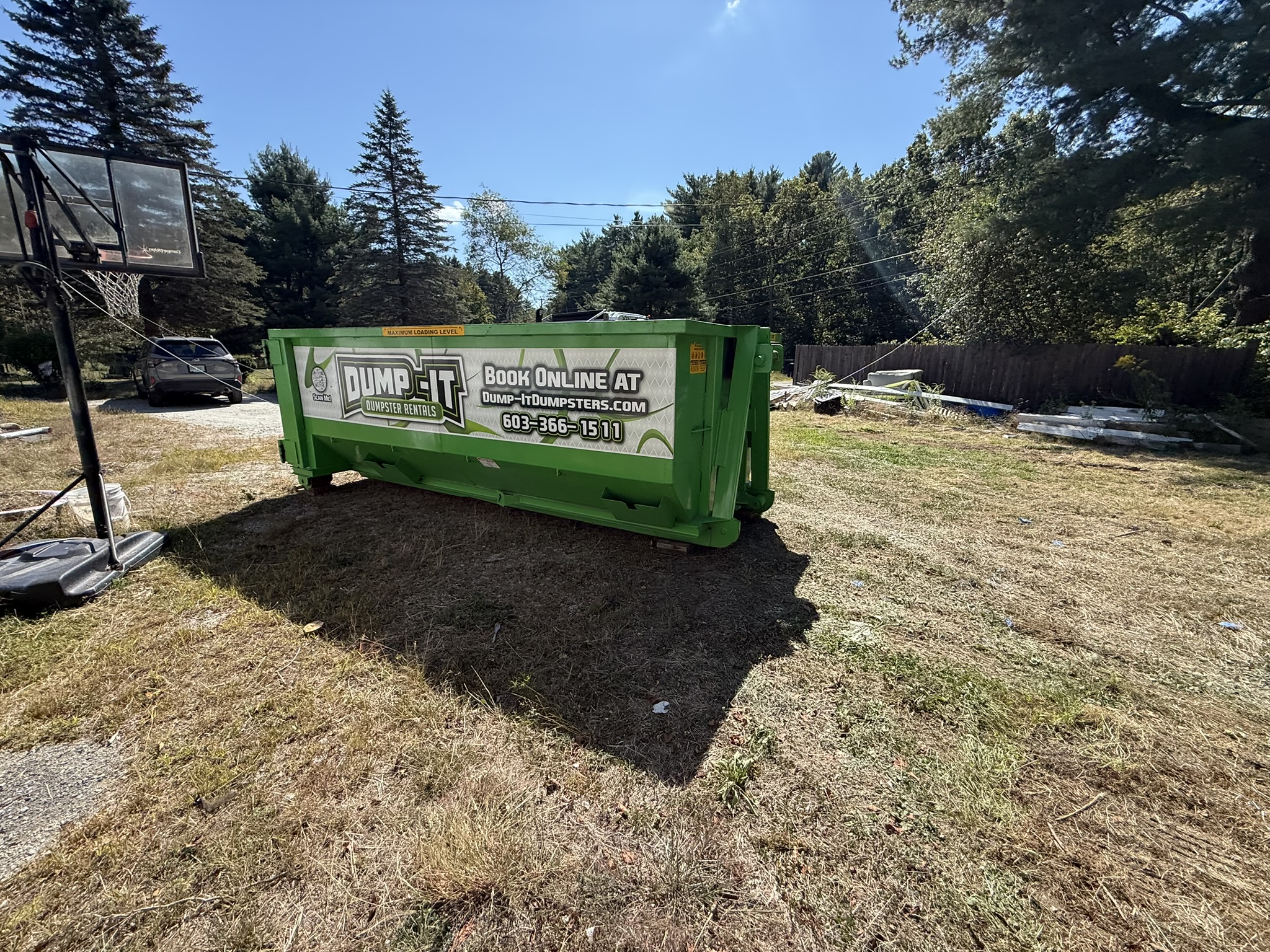 Dump-It Dumpster Rentals trucks ready for delivery