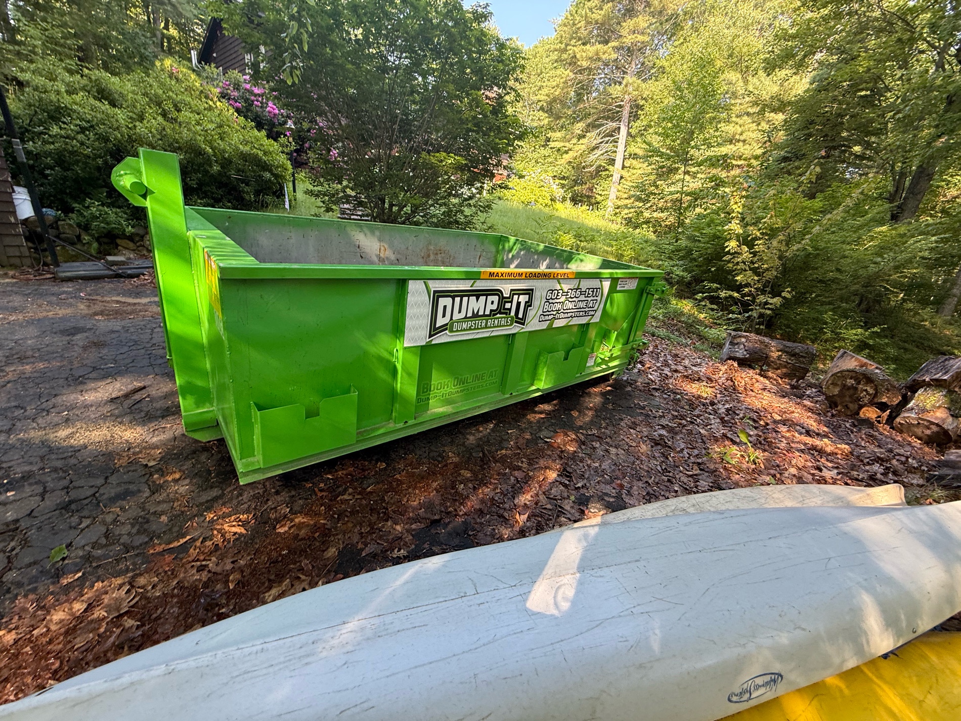 Residential dumpster provided by Dump-It Dumpster Rentals