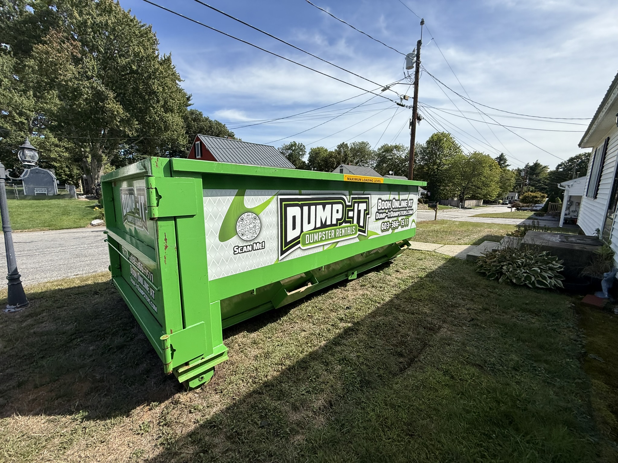 Dump-It Dumpster Rentals trucks ready for delivery