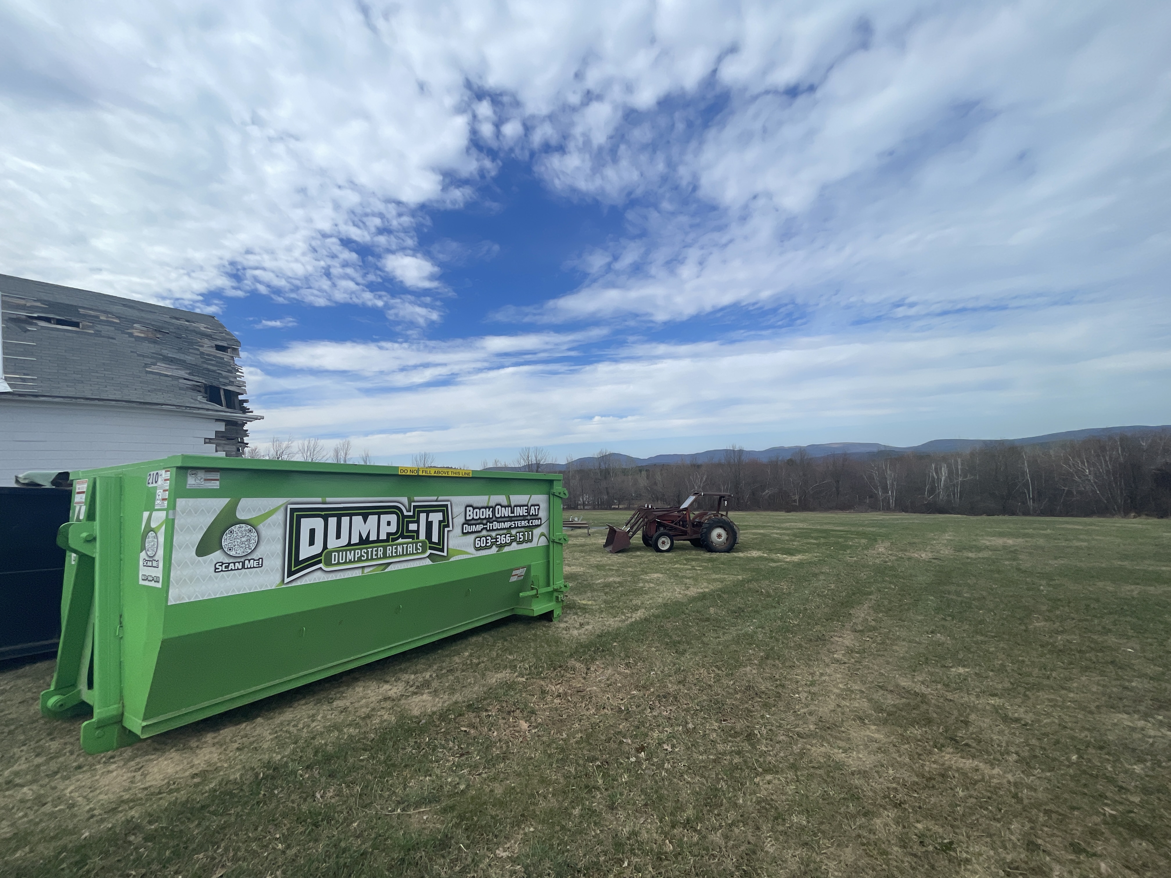 Commercial dumpster provided by Dump-It Dumpster Rentals