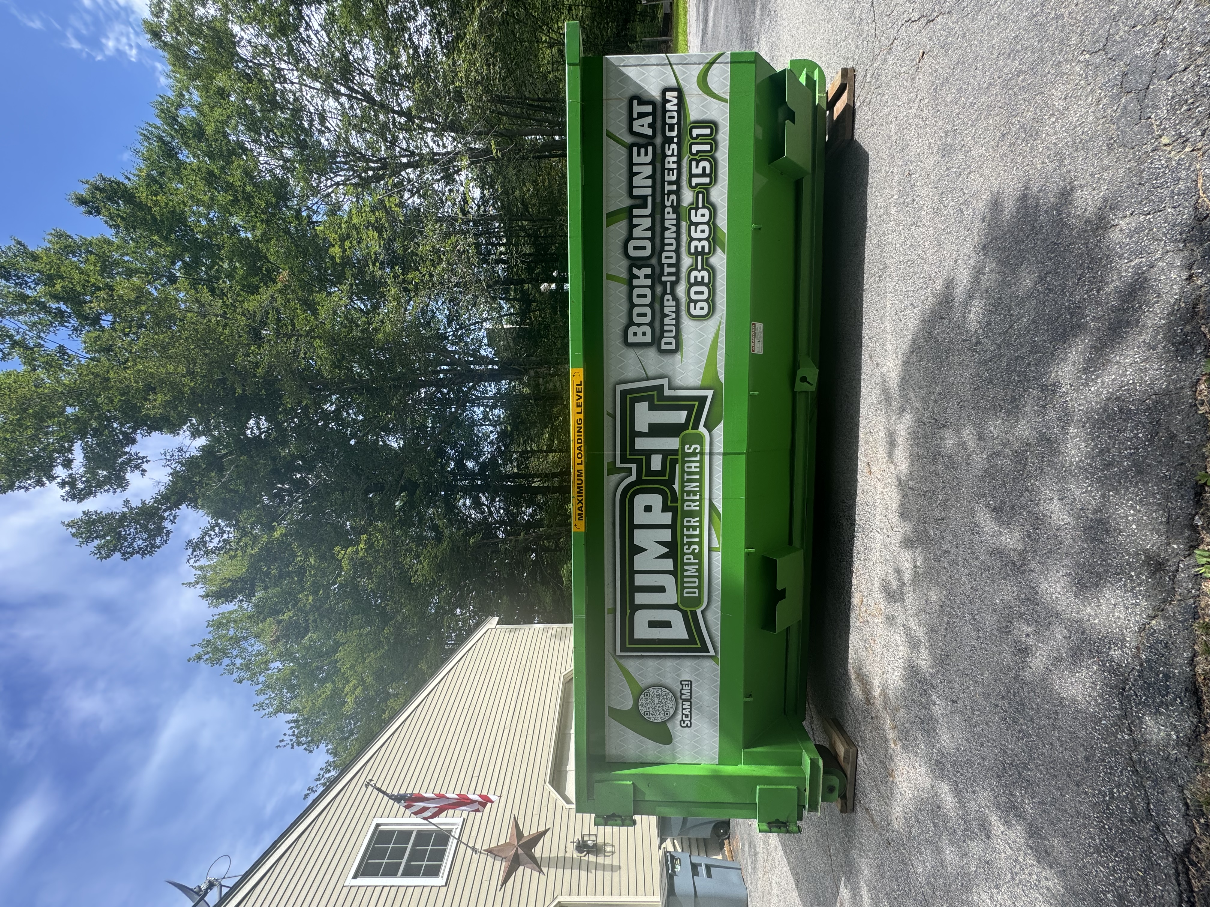 Industrial dumpster provided by Dump-It Dumpster Rentals