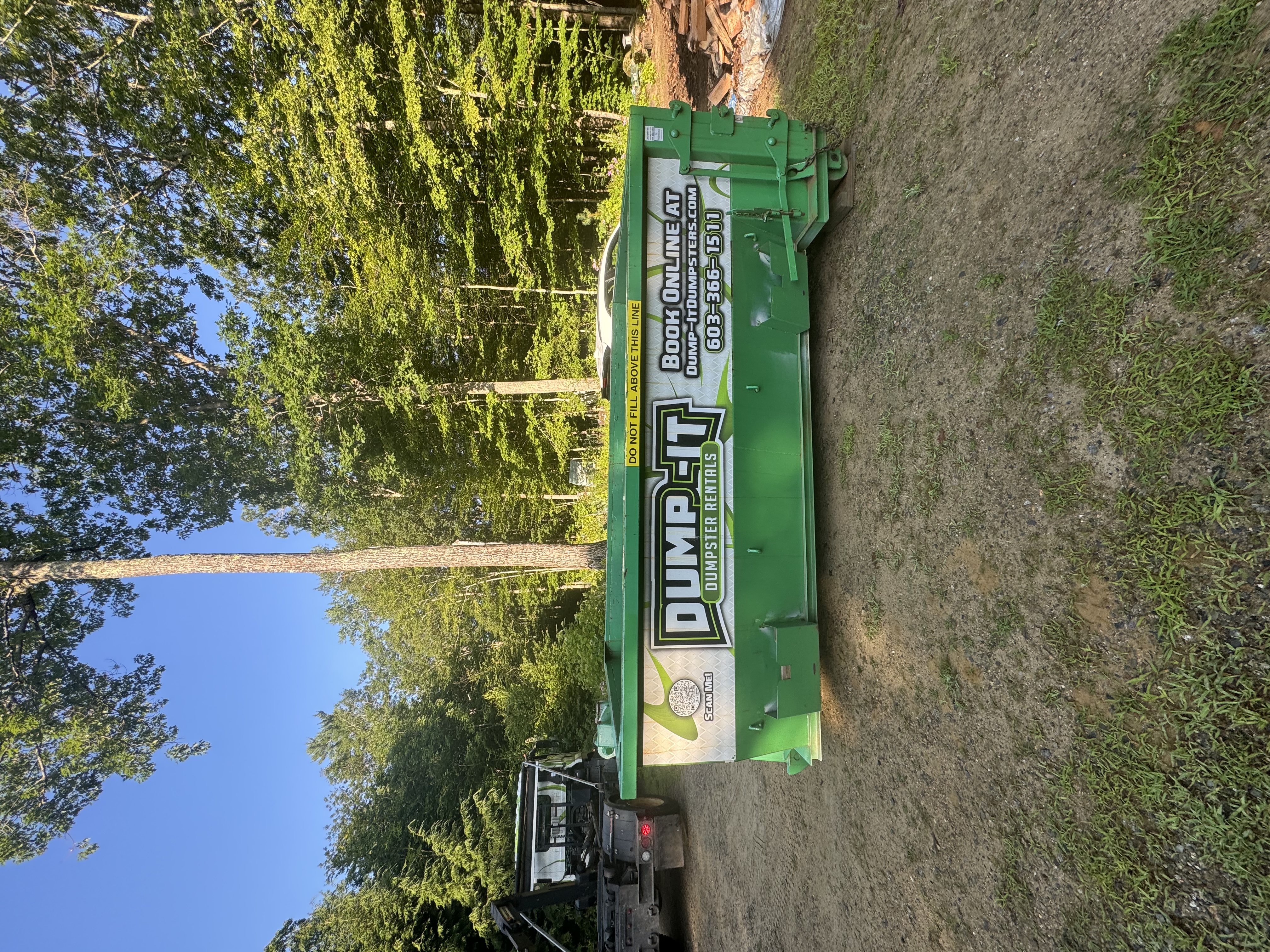 Dump-It Dumpster Rentals trucks ready for delivery