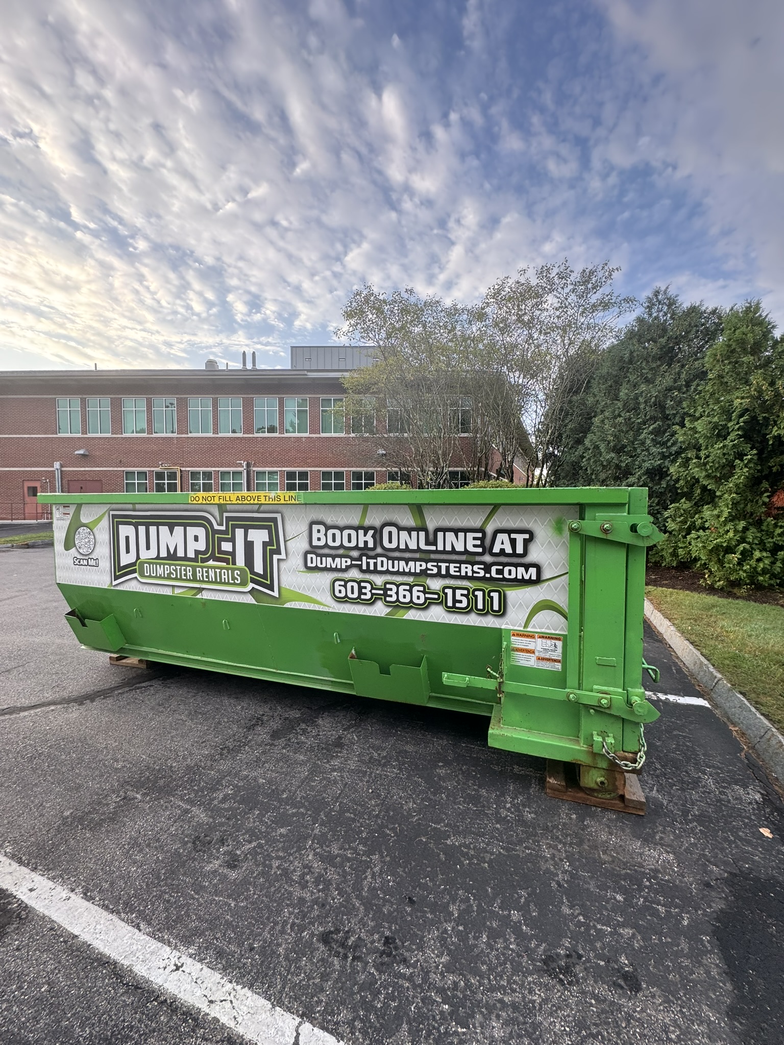Commercial dumpster provided by Dump-It Dumpster Rentals