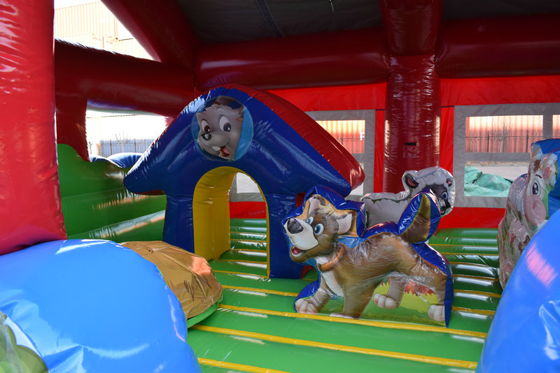 Barnyard Petting Zoo Toddler Unit | Cowboy Party Rentals | bounce house