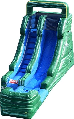 Dry 15 Ft Green Monster Slide Rental