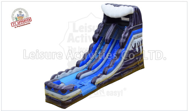 Wet 16 ft Purple Splash Water Slide