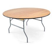 60 Inch Round Wooden Table
