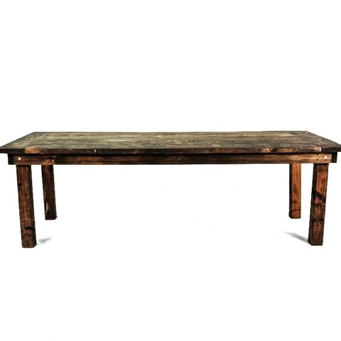 8 foot Brown Farm Table
