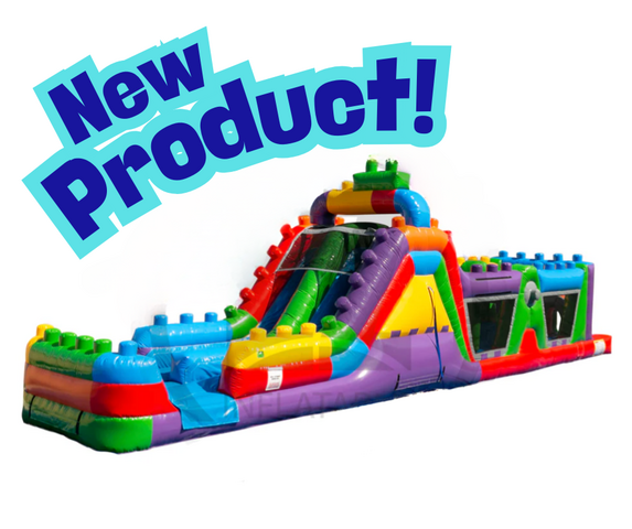 47 Ft Mega Blocks Wet Obstacle Course