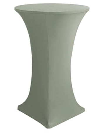 Sage Green Spandex Cocktail Linen - 30 Inch Top