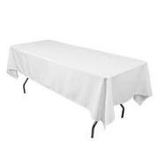 White 60x120 Tablecloth