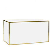  Bar - 6ft Straight Avenue Collection- Gold Frame / White Inserts
