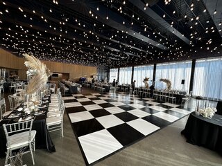 30x30 Dance Floor Rental - Black And White Checkered