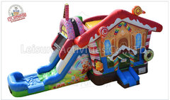 Wet Candy Land Bounce House Combo