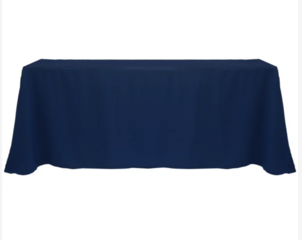 Navy 90x156 Tablecloth