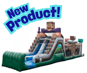 47 Ft Pixelated Wet Obstacle Course