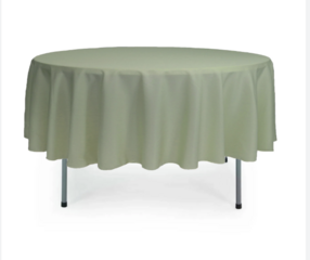 Sage Green 90 inch Round Tablecloth