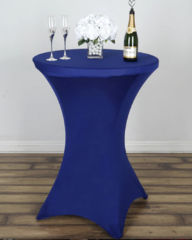 Blue Spandex Cocktail Linen - 30 Inch Top