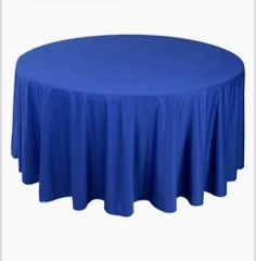 Blue 120 inch Round Tablecloth