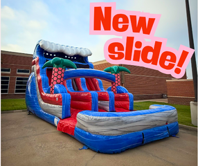 16 Ft Tiki Tide Dual Laned Slide Water Slide