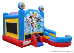 Wet Toy Story Bounce House Combo Rental
