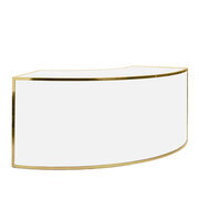  Bar - 1 / 4 Avenue Collection - Gold Frame / White Inserts