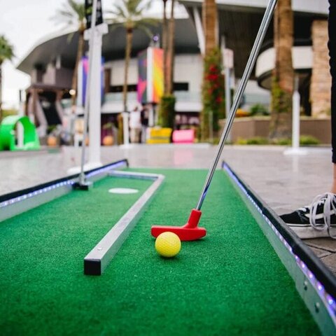 Glow LED 3 Hole Mini Golf for Rent