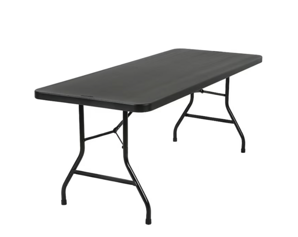 Black Rectangular Table 6ft
