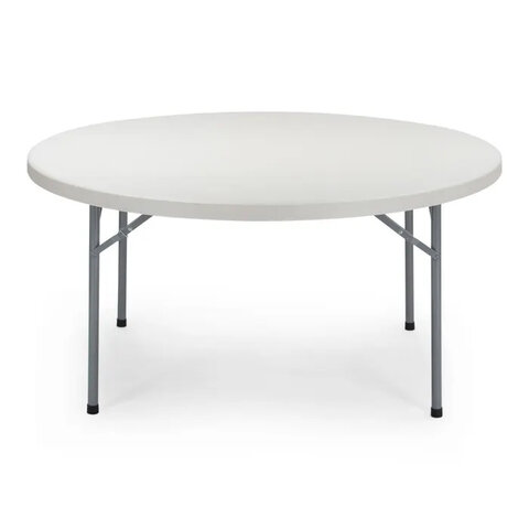 White Circular Table 60 in