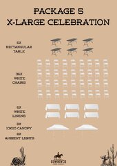 Package 5: X-Large Event (Save $90)