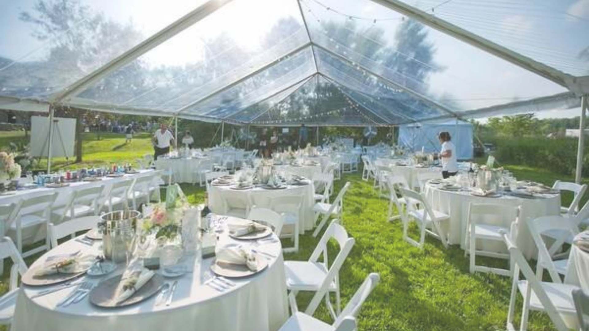 Rent The Occasion - Tent, Table, Chair, Linen, and Backdrop