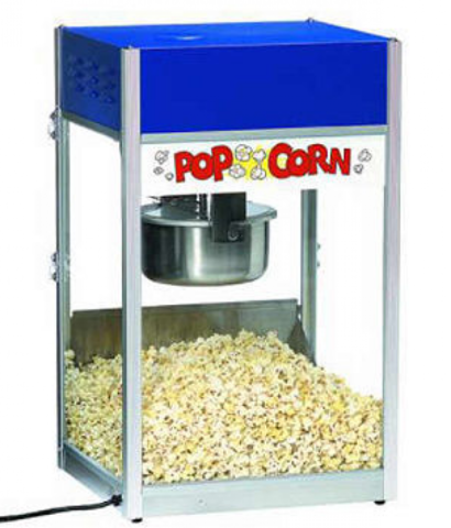 blue popcorn maker