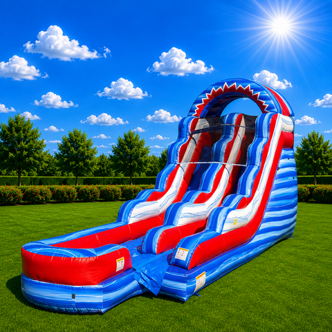 16' Patriot water slide with splash landing