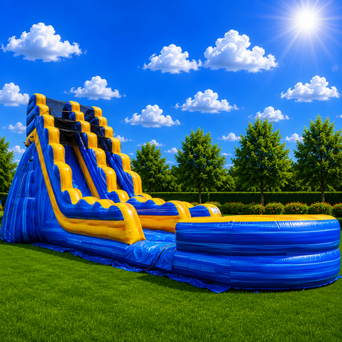 19' Arctic water slide with pool