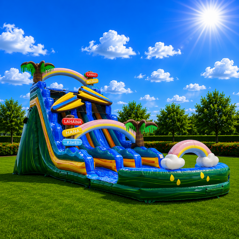 20' Beach Camper water slide with pool