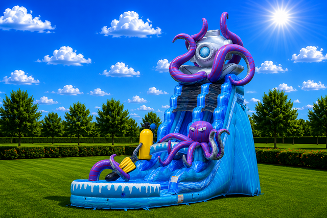 20' Deep Sea water slide with pool