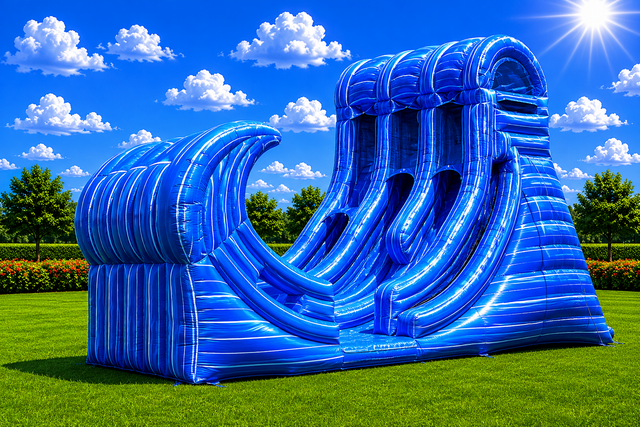 20' Rampage Dual Lane Water Slide