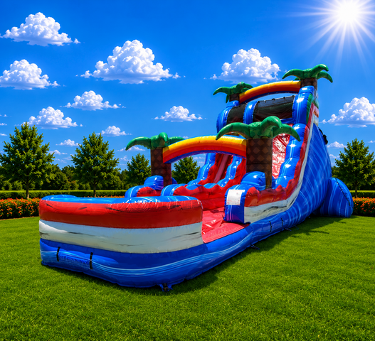 20' Summer Splash Dual Lane with Pool